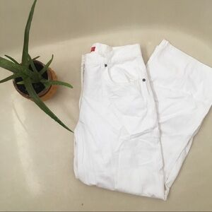 ESPRIT white straight leg jeans